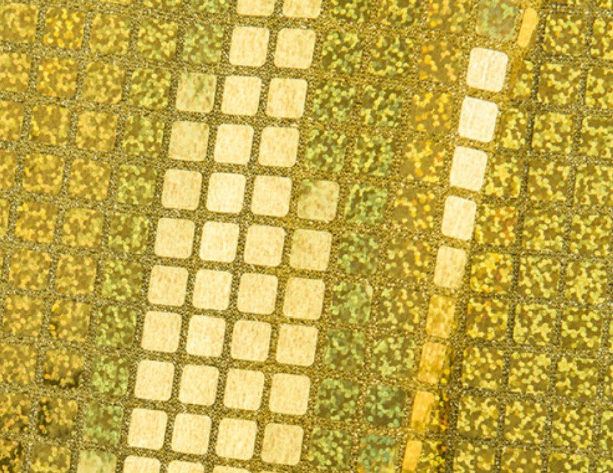 Tecido de lantejoulas quadrados